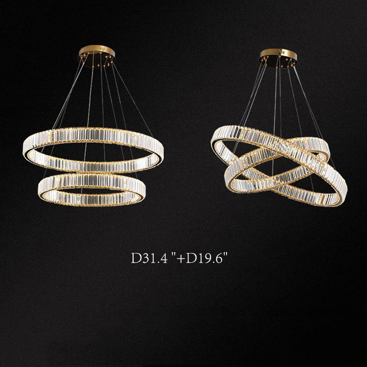 Doro Crystal Round Chandelier-Meet Lighting