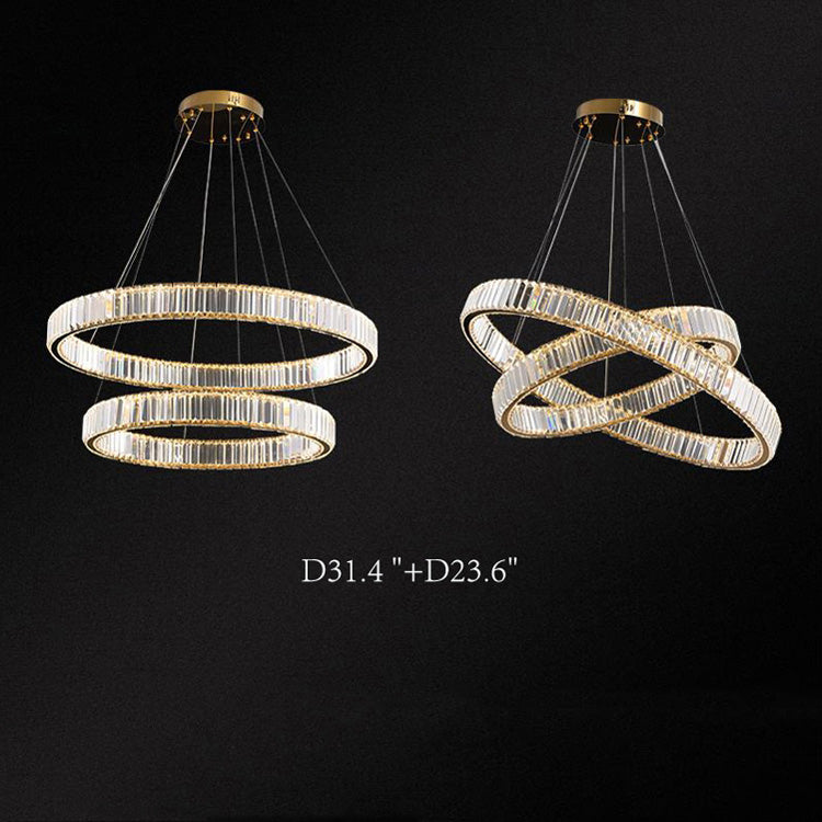 Doro Crystal Round Chandelier-Meet Lighting