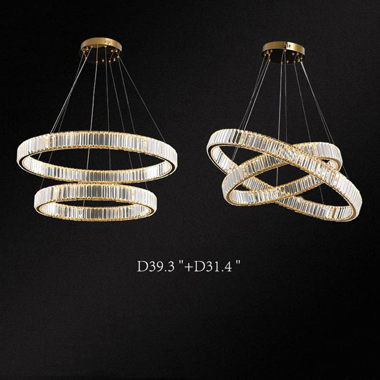 Doro Crystal Round Chandelier-Meet Lighting