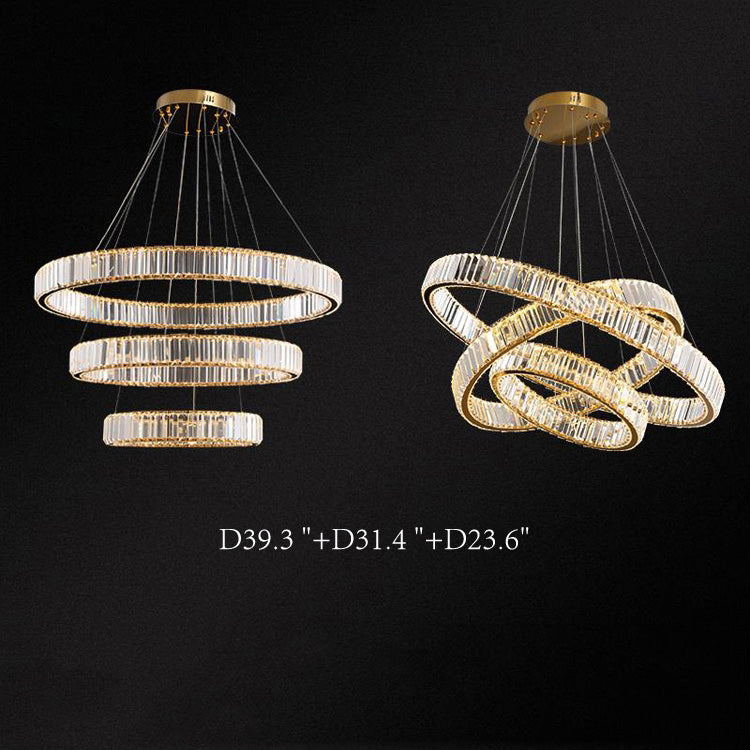 Doro Crystal Round Chandelier-Meet Lighting