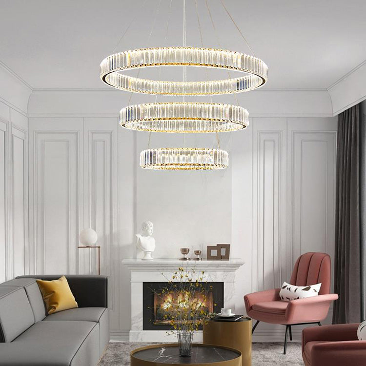 Doro Crystal Round Chandelier-Meet Lighting