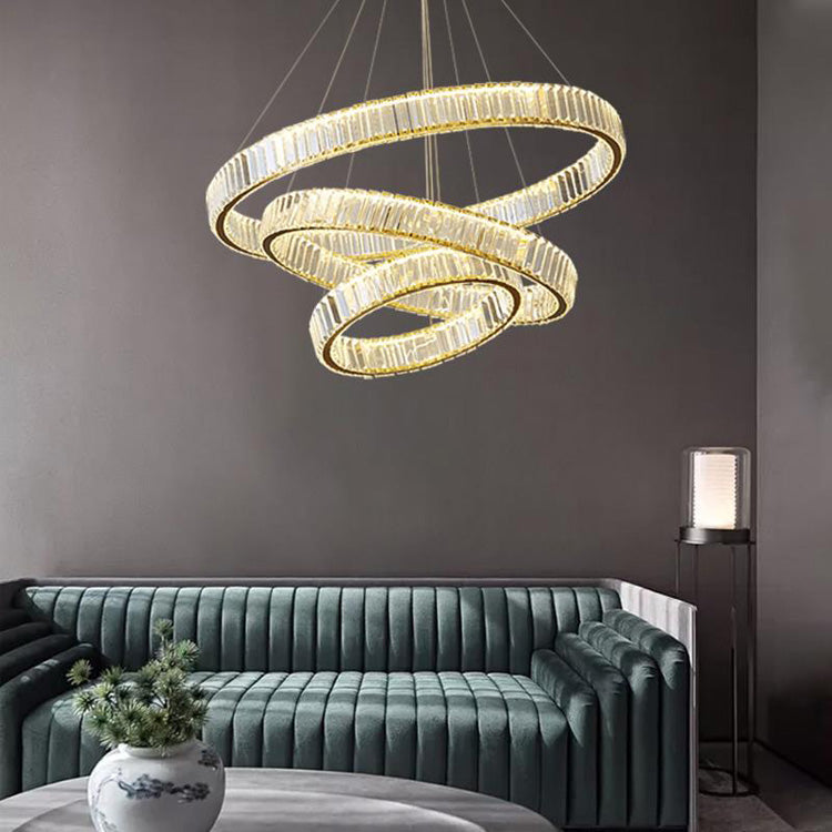 Doro Crystal Round Chandelier-Meet Lighting