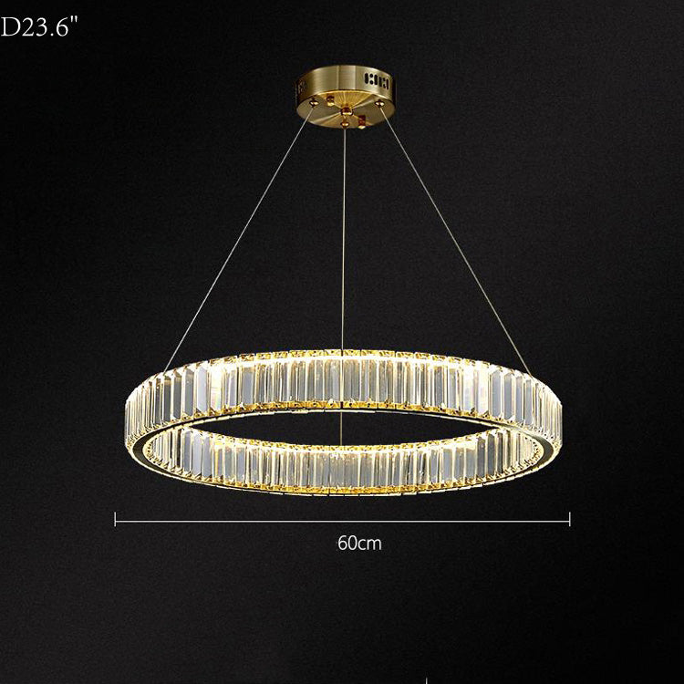 Doro Crystal Round Chandelier-Meet Lighting