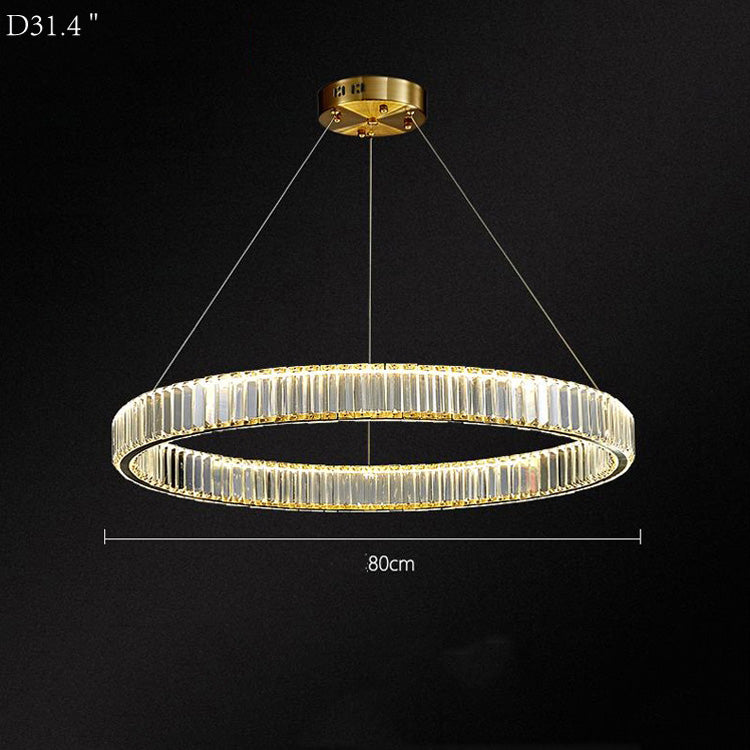 Doro Crystal Round Chandelier-Meet Lighting