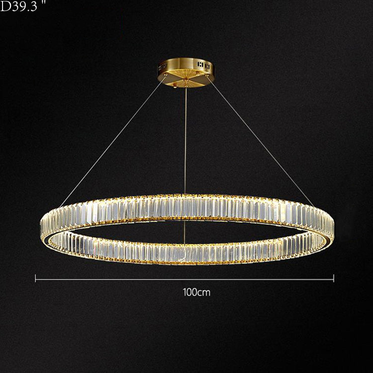 Doro Crystal Round Chandelier-Meet Lighting