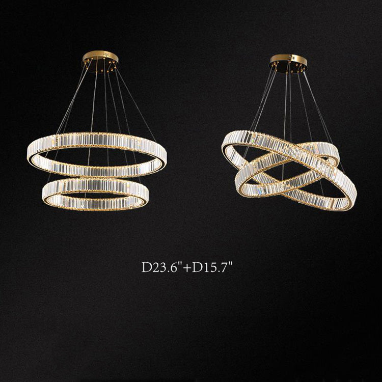 Doro Crystal Round Chandelier-Meet Lighting