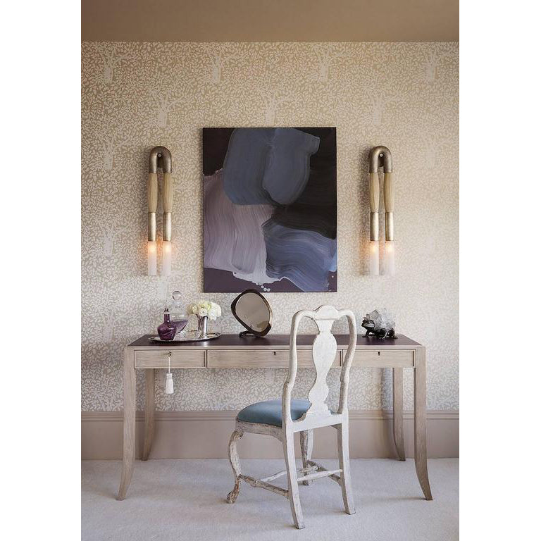 Antonia Horsehair Double Sconce by Meetlighting