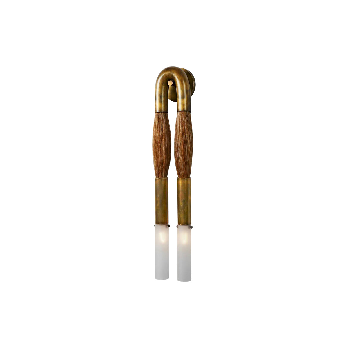 Antonia Horsehair Double Sconce by Meetlighting