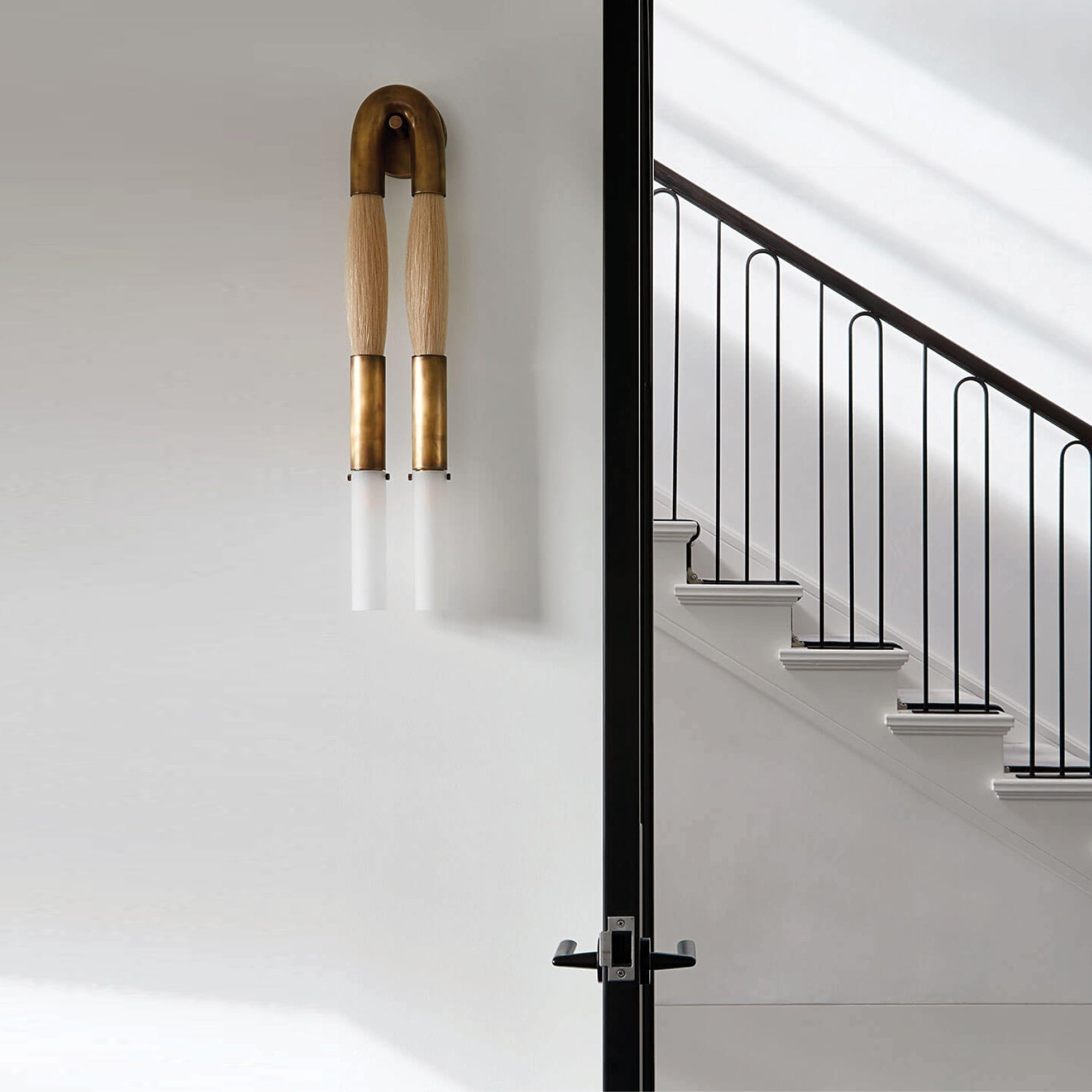 Antonia Horsehair Double Sconce by Meetlighting