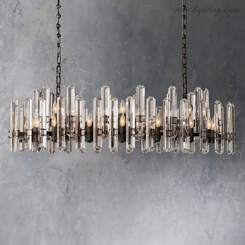 Downton Linear Chandelier 54"-Meet Lighting