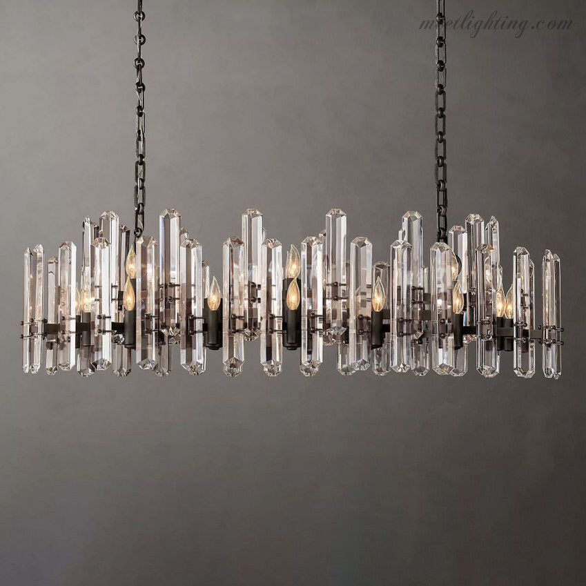 Downton Linear Chandelier 54"-Meet Lighting