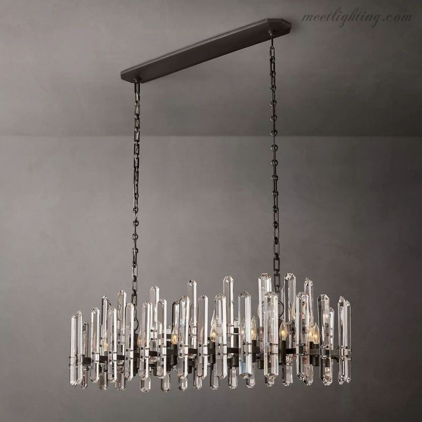 Downton Linear Chandelier 54"-Meet Lighting