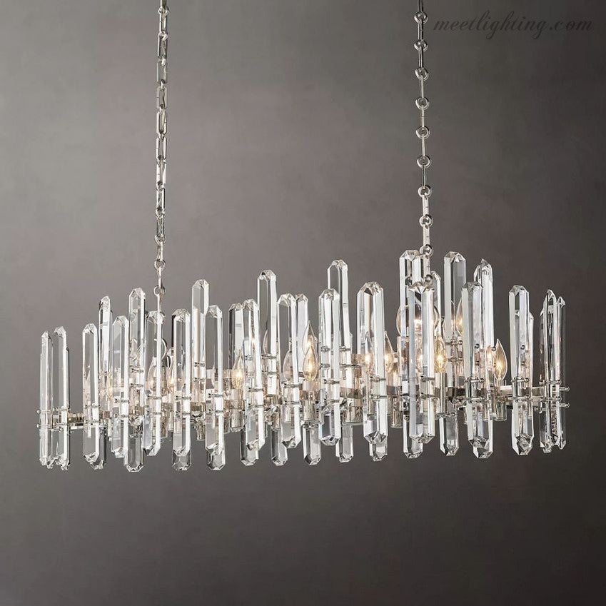 Downton Linear Chandelier 54"-Meet Lighting