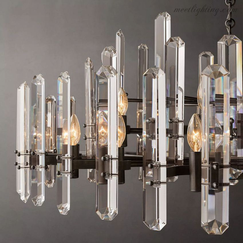 Downton Round Chandelier 36"-Meet Lighting