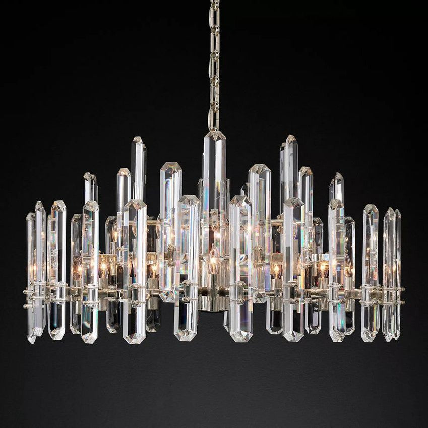 Downton Round Chandelier 36"-Meet Lighting