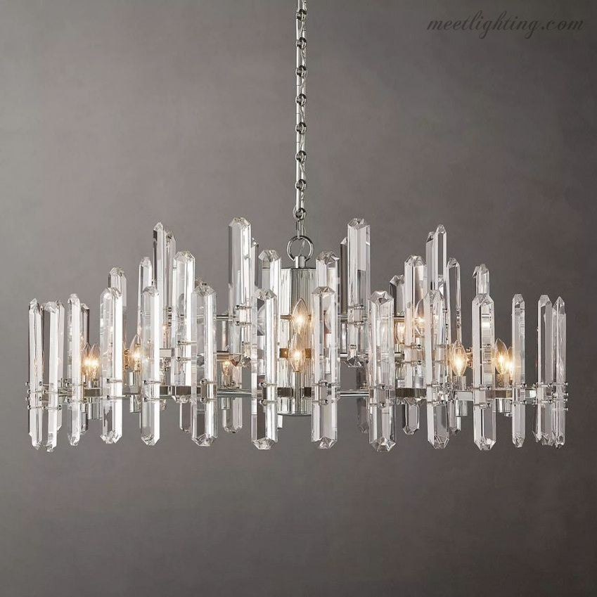 Downton Round Chandelier 48"-Meet Lighting