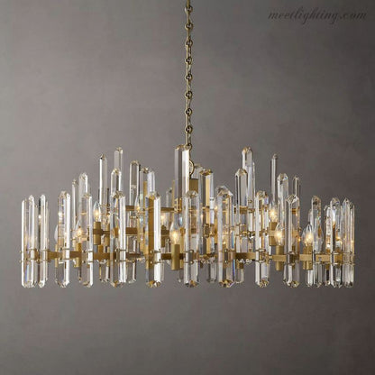 Downton Round Chandelier 48"-Meet Lighting