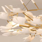 Drooping Ceramic Ginkgo Leaf Chandelier-Meet Lighting