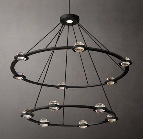 Ecbatant 2-Tier Round Chandelier 48"-MEET LIGHTING