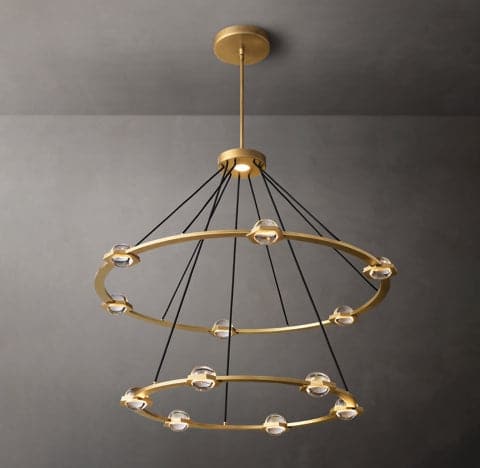 Ecbatant 2-Tier Round Chandelier 48"-MEET LIGHTING