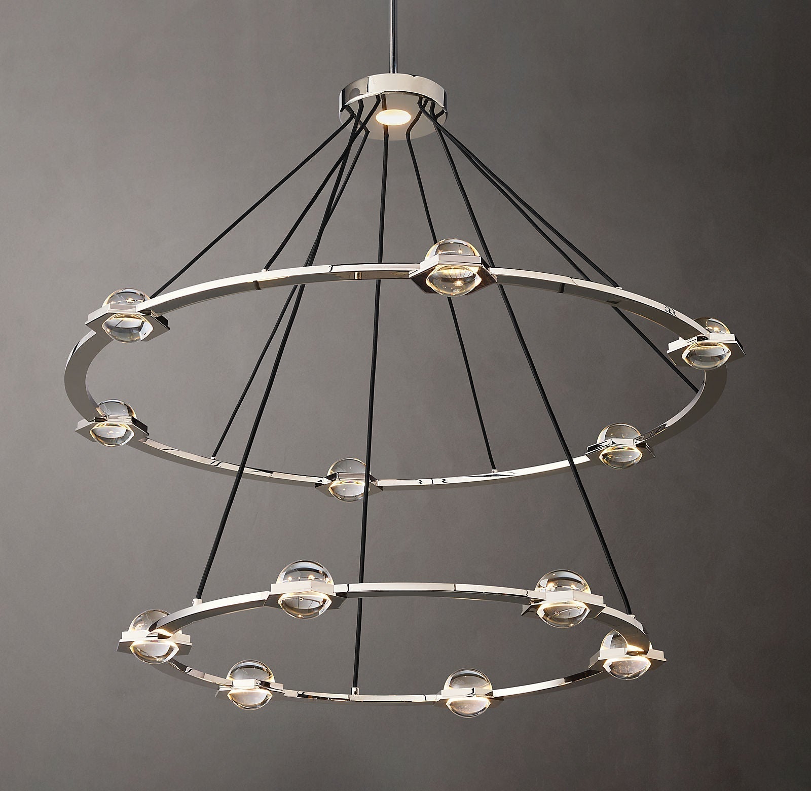 Ecbatant 2-Tier Round Chandelier 48"-Meet Lighting