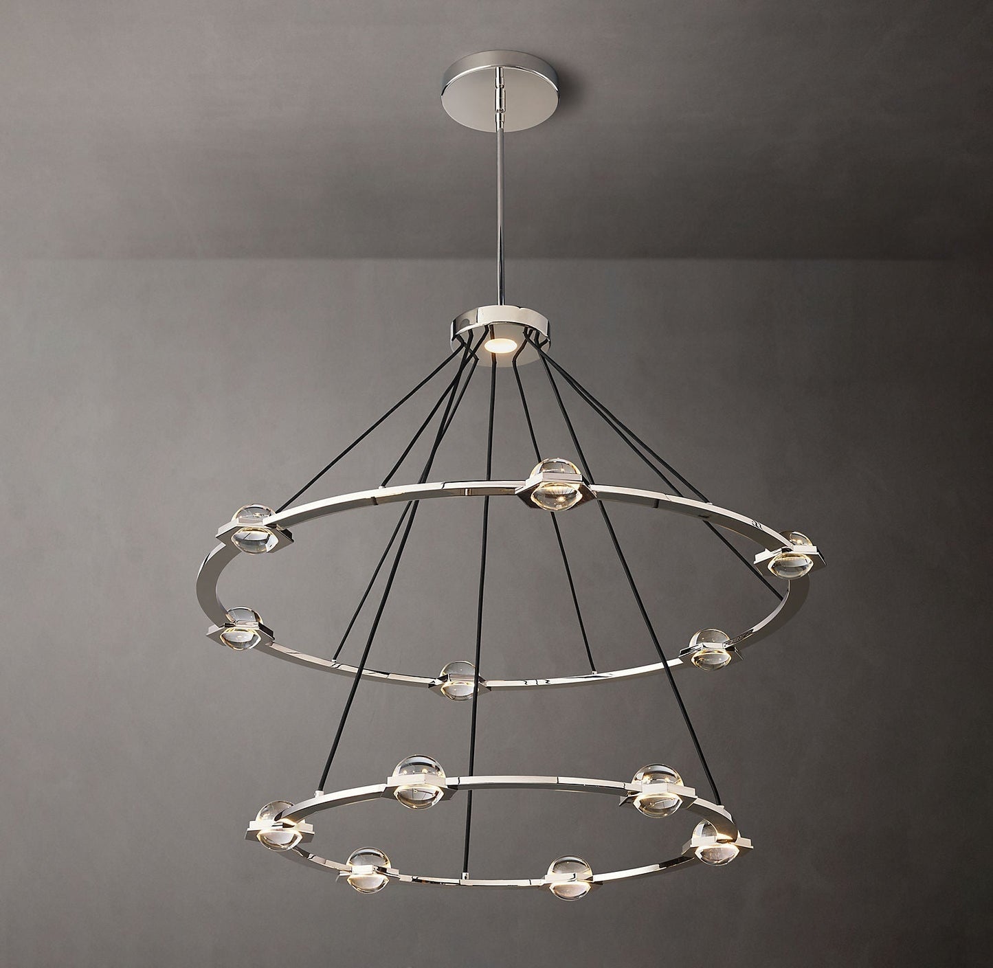 Ecbatant 2-Tier Round Chandelier 48"-Meet Lighting