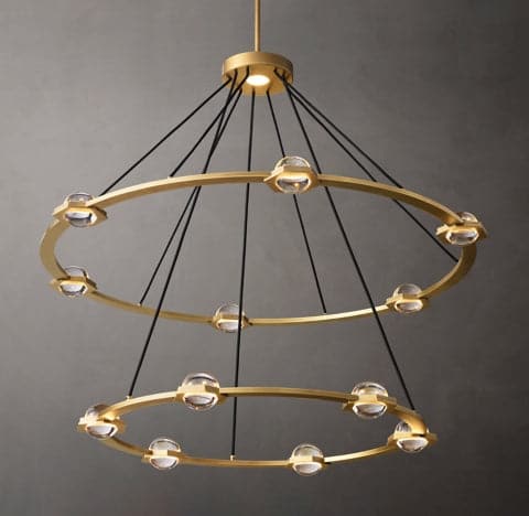 Ecbatant 2-Tier Round Chandelier 48"-Meet Lighting