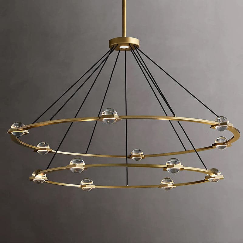 Ecbatant 2-Tier Round Chandelier 60"-Meet Lighting