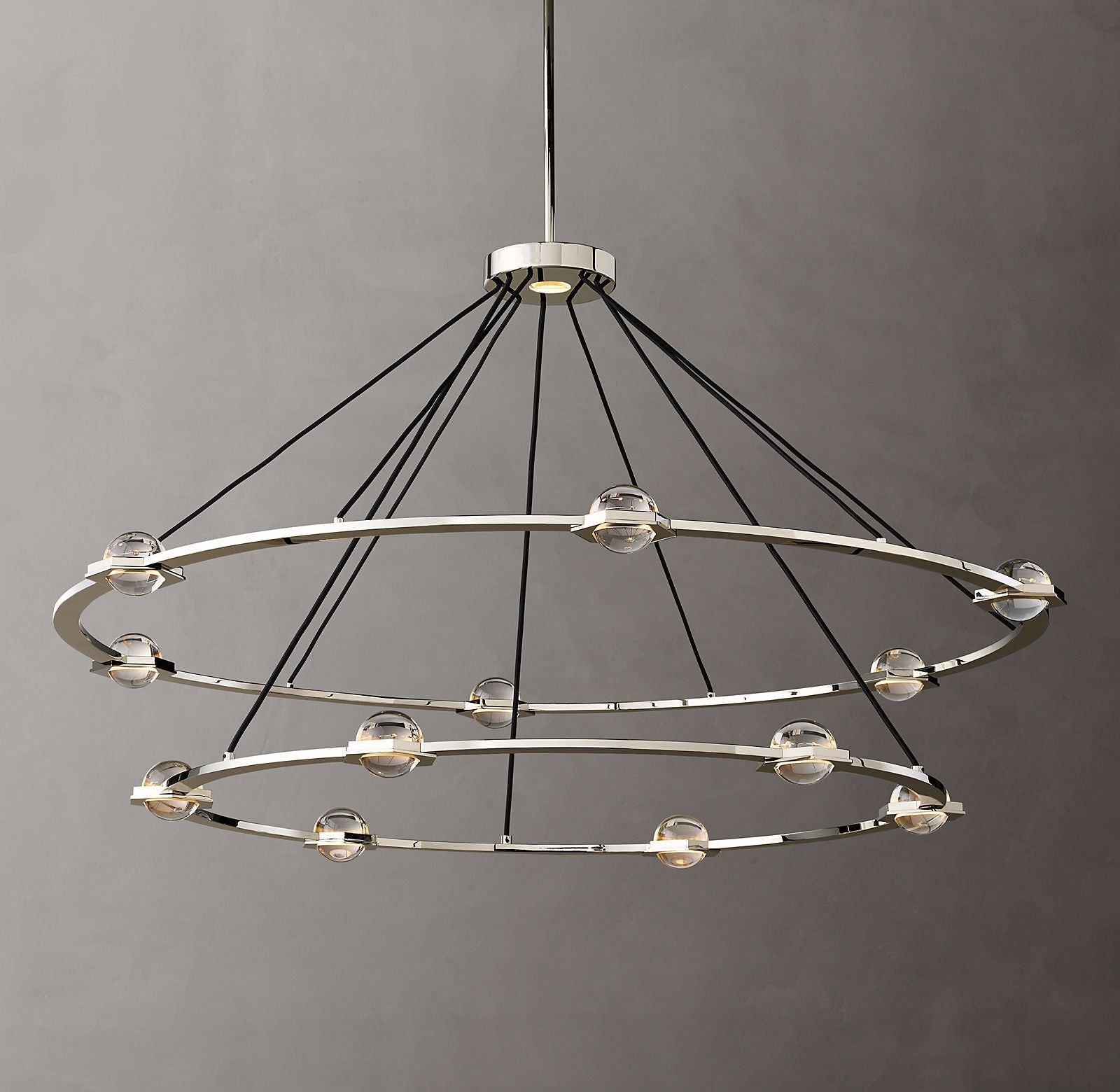 Ecbatant 2-Tier Round Chandelier 60"-MEET LIGHTING