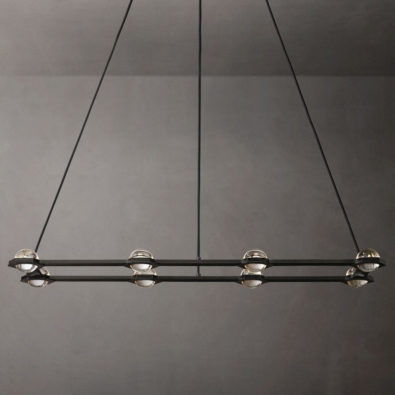 Ecbatant Rectangular Chandelier 54"-Meet Lighting