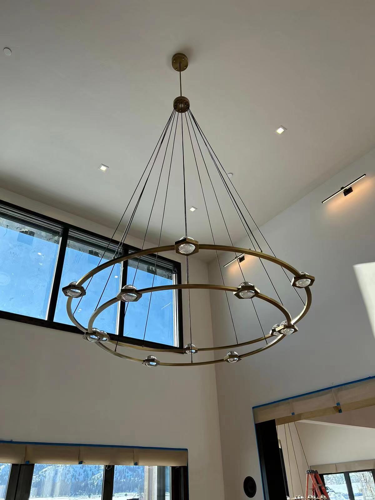 Eclatant 2-Tier Round Chandelier 60"-Meet Lighting