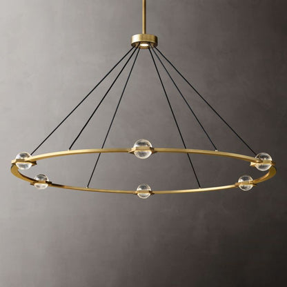 Eclate Round Chandelier 60" chandeliers for dining room,chandeliers for stairways,chandeliers for foyer,chandeliers for bedrooms,chandeliers for kitchen,chandeliers for living room Rbrights Lacquered Burnished Brass  
