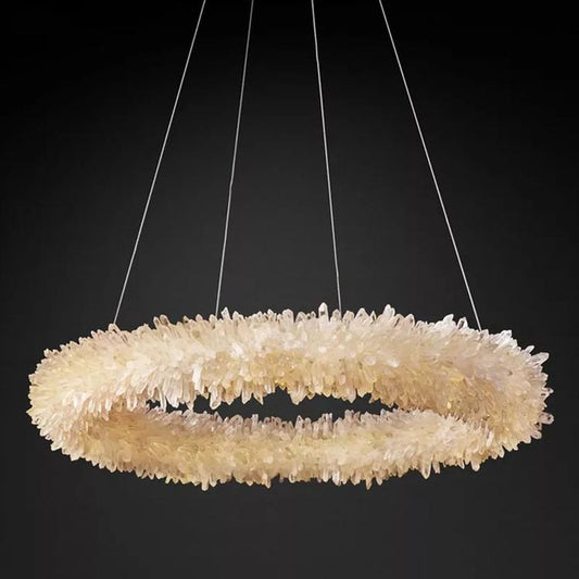 Edeline Crystal Halo Chandelier-Meet Lighting