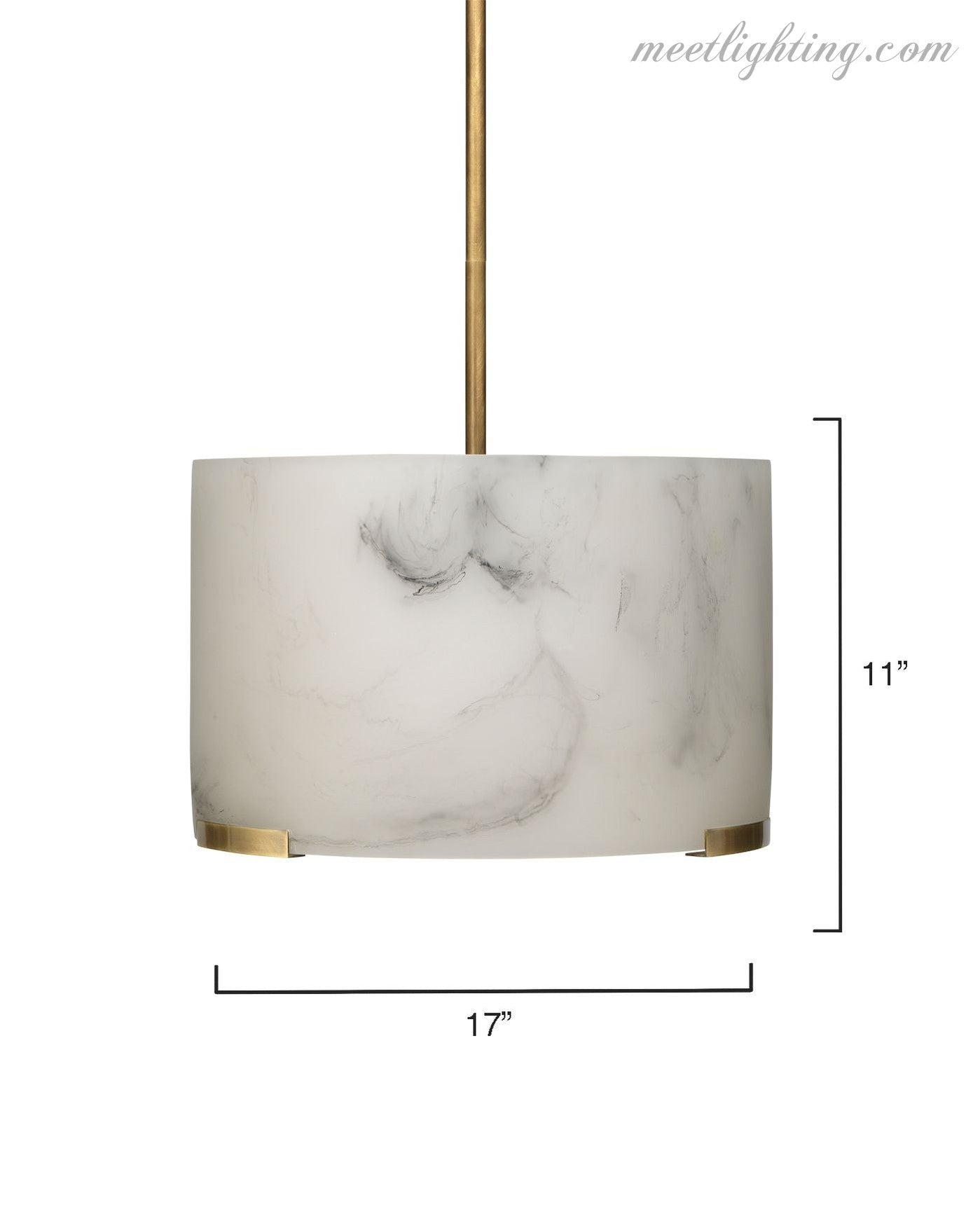 Elancourt Alabaster Pendant-Meet Lighting