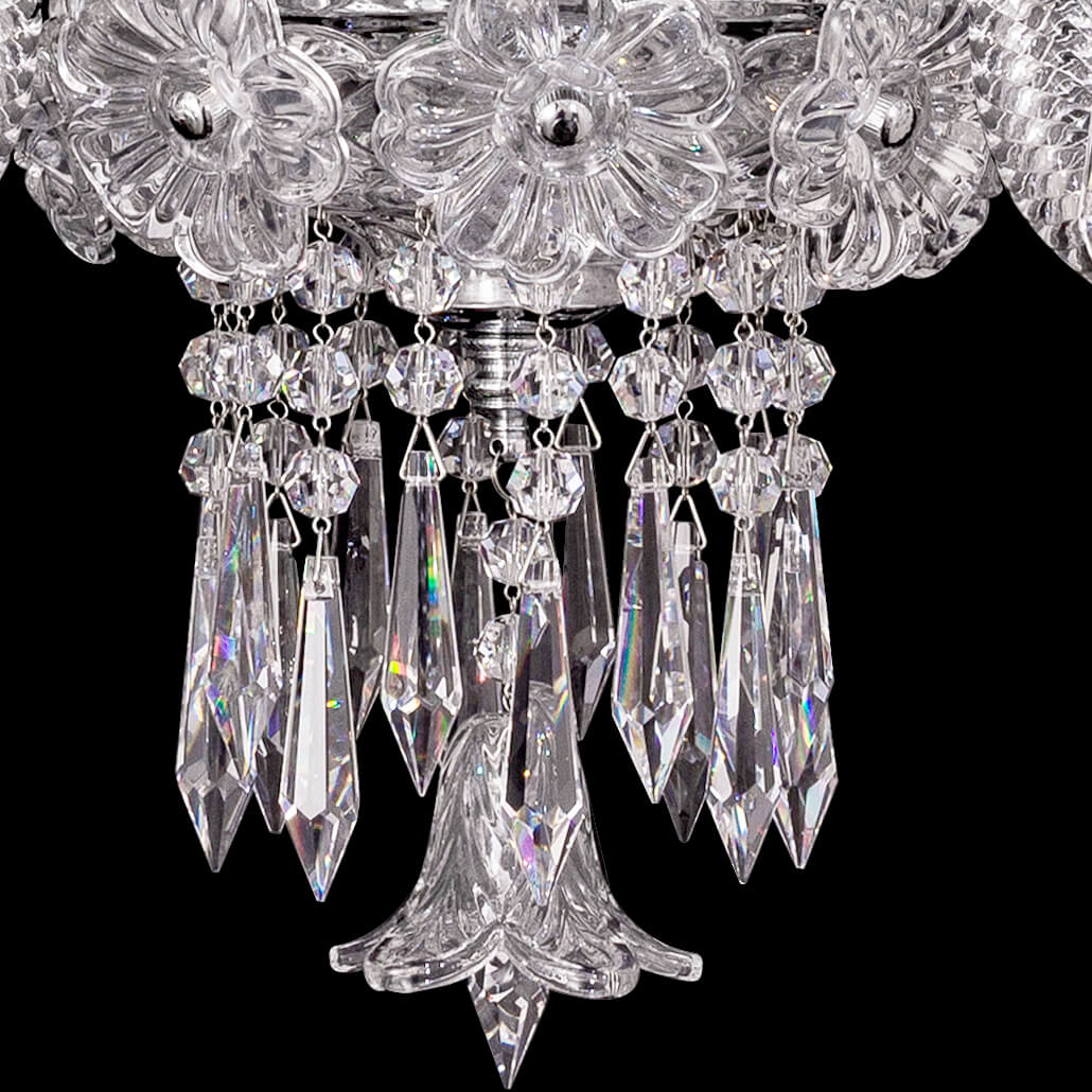 Elegance Candle Baccarat Crystal Wall Sconce With Bell-Meet Lighting