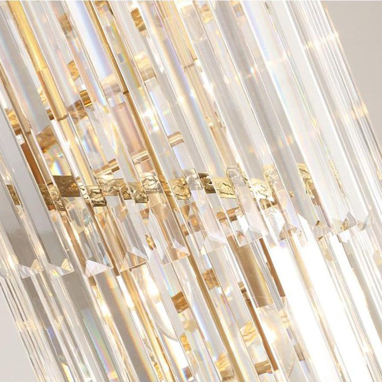 Elian Gillani 2-Story Crystal Chandelier-MEET LIGHTING