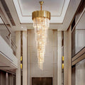 Elian Gillani 2-Story Crystal Chandelier-MEET LIGHTING