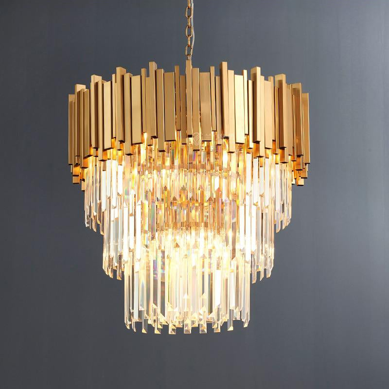 Elian Kaia Crystal Pendant Chandelier-MEET LIGHTING