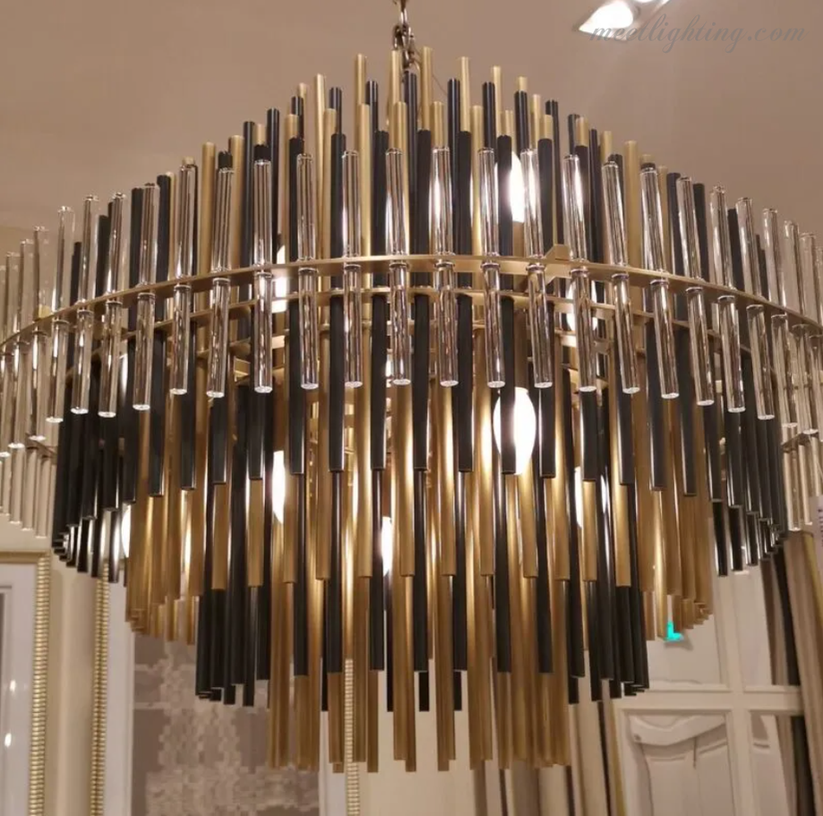 Emily Metal Chandelier For Living Room Dinning Room Bedroom-Meet Lighting