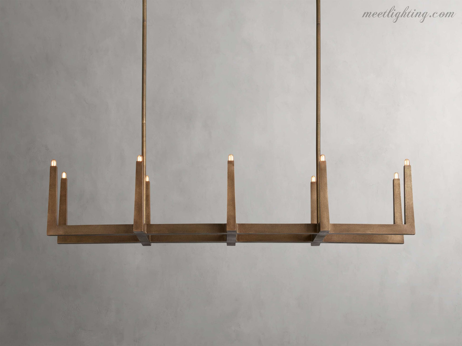 Emmet Linear Chandelier-Meet Lighting