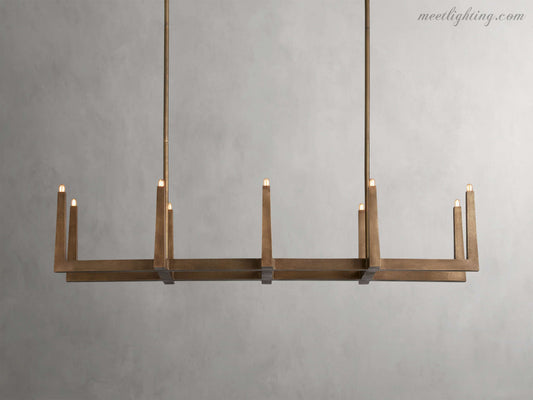 Emmet Linear Chandelier-Meet Lighting