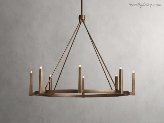 Emmet Round Chandelier-Meet Lighting