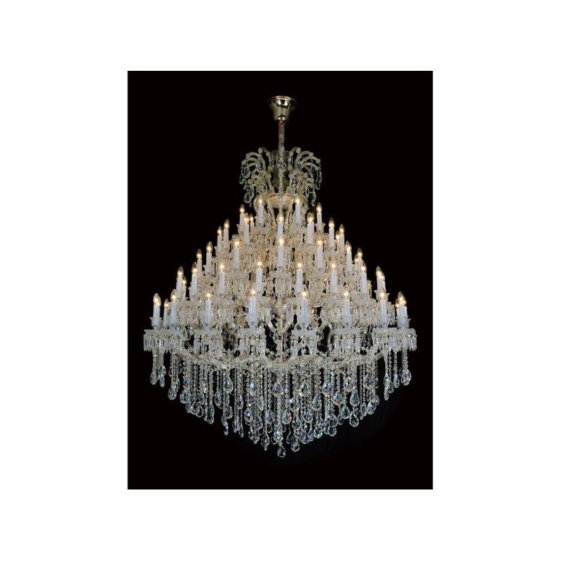 Empire candlestick Royal Crystal chandelier 60”-MEET LIGHTING