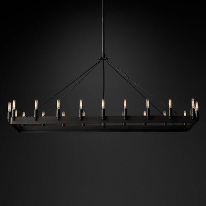 Camino Vintage Filament Rectangle Chandelier