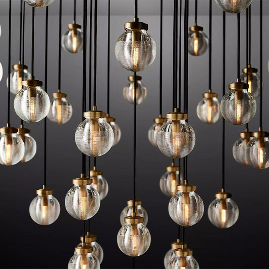 Fantasy Pearl Ball Round Chandelier 48" chandeliers for dining room,chandeliers for stairways,chandeliers for foyer,chandeliers for bedrooms,chandeliers for kitchen,chandeliers for living room RBRIGHTS   