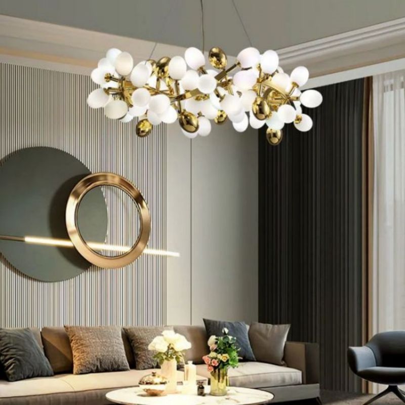 Fashion Grape Circle Branch Chandelier-MEET LIGHTING