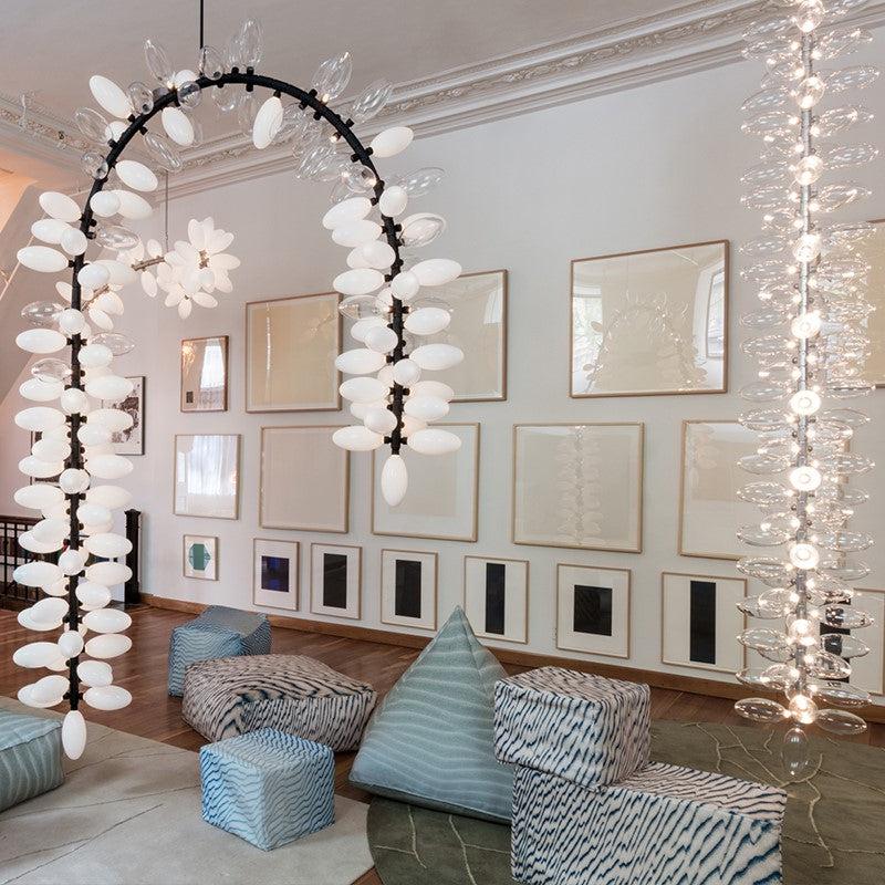 Fashion Vertical Long Grape Chandelier-MEET LIGHTING