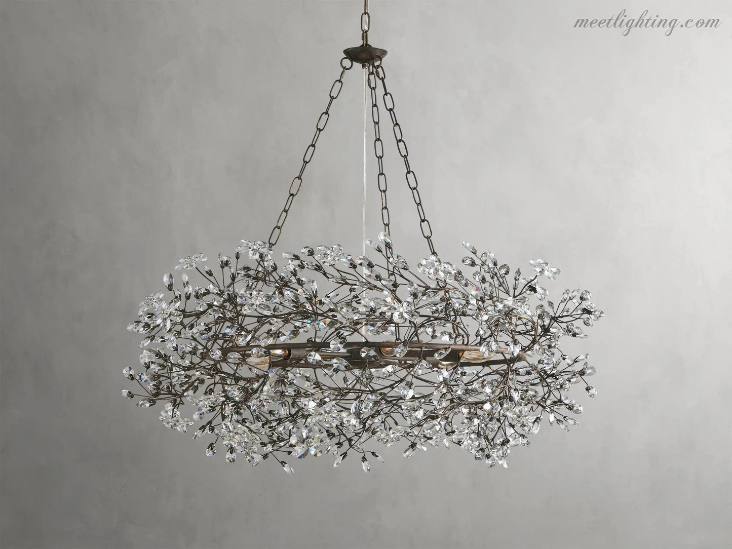 Fiore Crown Chandelier-Meet Lighting