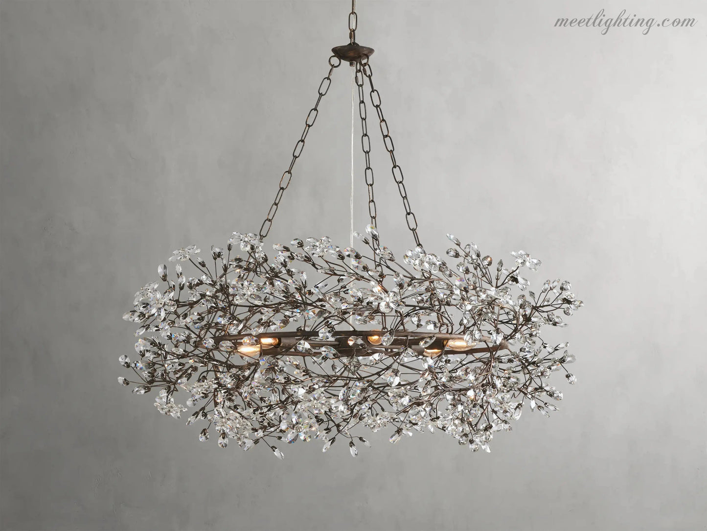 Fiore Crown Chandelier-Meet Lighting