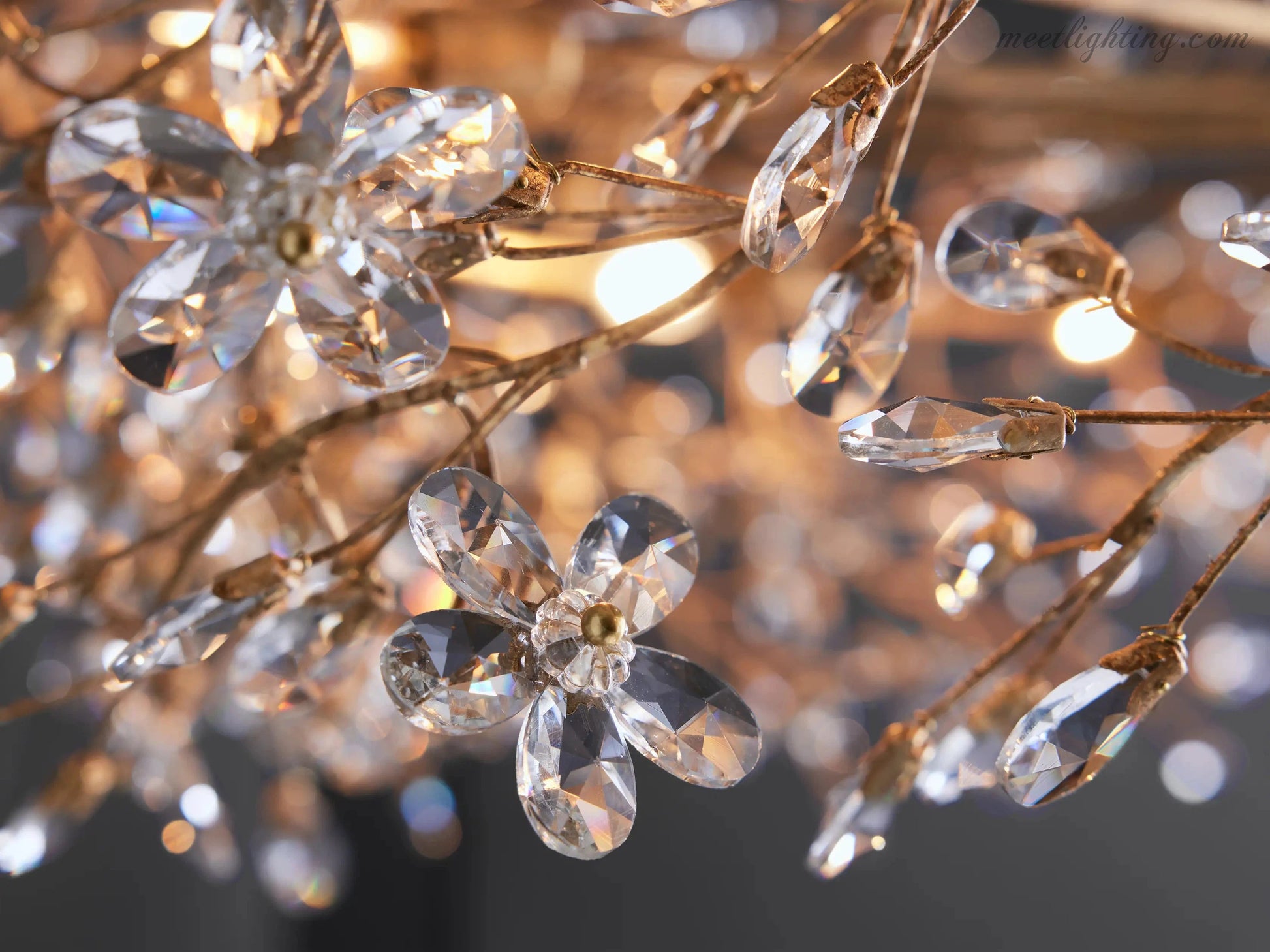 Fiore Crown Chandelier-Meet Lighting